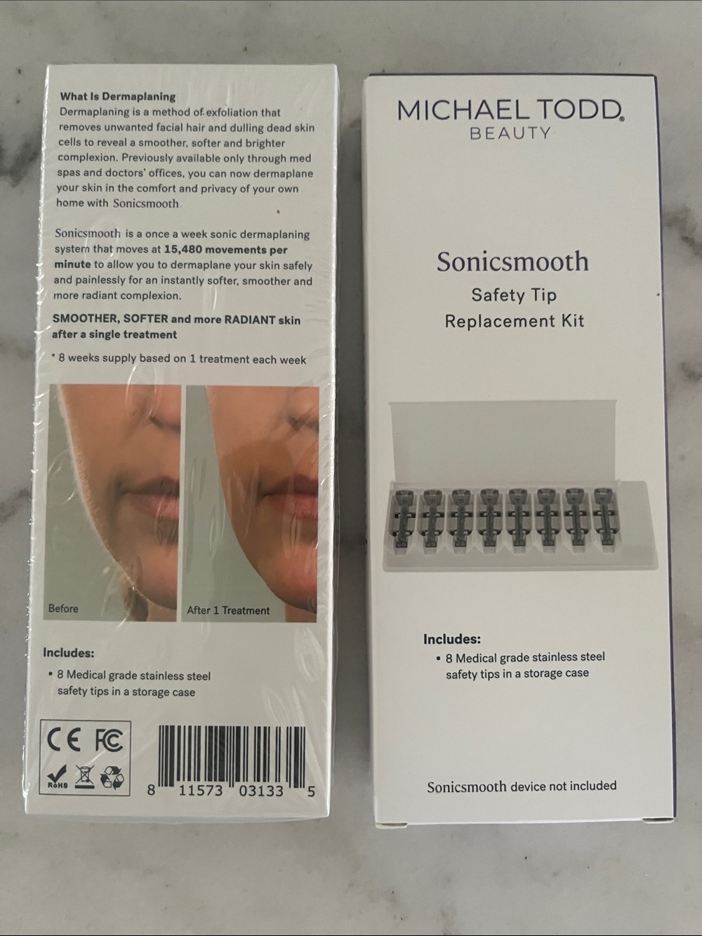 Michael Todd Sonicsmooth Safety Tip Replacement Kit - Silver - Picture 2 of 3